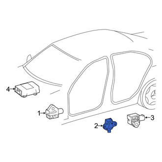 Mercedes-Benz OE - Center Air Bag Impact Sensor