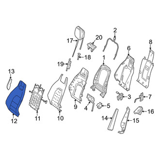 Mercedes-Benz OE - Front Seat Back Cushion Cover