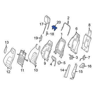 Mercedes-Benz OE - Front Headrest Cover