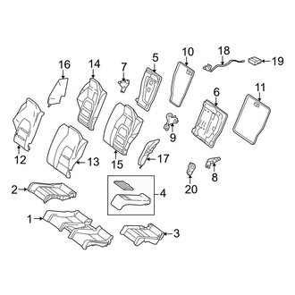 Mercedes-Benz OE - Seats & Tracks - Rear Seat Components (Coupe)
