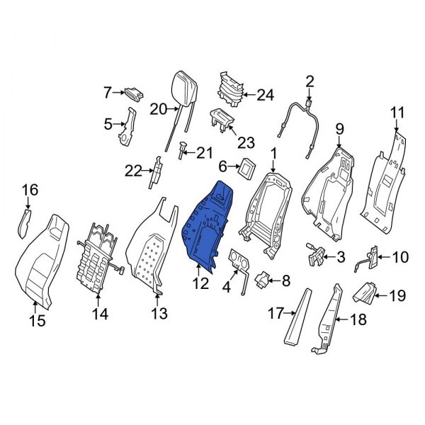 Seat Back Reinforcement Plate