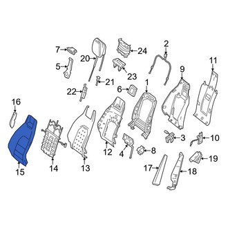 Mercedes-Benz OE - Front Seat Back Cushion Cover