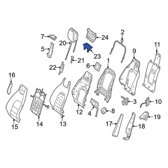 Mercedes-Benz OE - Front Headrest Cover
