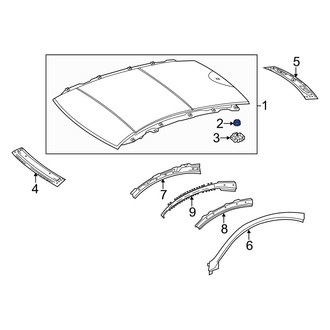 Mercedes-Benz OE - Roof Panel Nut