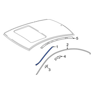 Mercedes-Benz OE - Left Roof Drip Molding Seal