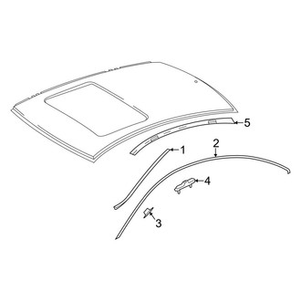 Mercedes-Benz OE - Roof - Exterior Trim (Coupe)