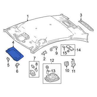Mercedes-Benz OE - Right Sun Visor
