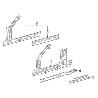 Mercedes-Benz OE - Pillars, Rocker & Floor - Aperture Panel (Coupe)