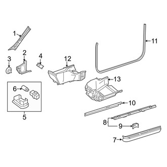 Mercedes-Benz OE - Pillars, Rocker & Floor - Interior Trim (Coupe)