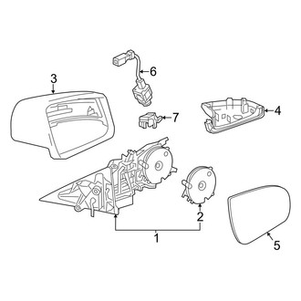 Mercedes-Benz OE - Door - Outside Mirrors (Coupe)