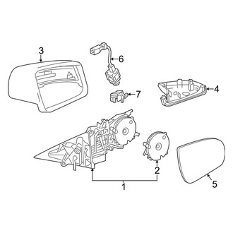Mercedes-Benz OE - Door - Outside Mirrors (Convertible)