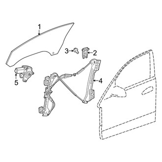 Mercedes-Benz OE - Door - Glass & Hardware (Convertible / Coupe)