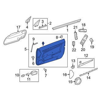 Mercedes-Benz OE - Front Left Inner Door Interior Trim Panel
