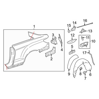Mercedes-Benz OE - Quarter Panel & Components (Coupe)