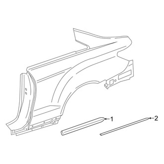 Mercedes-Benz OE - Quarter Panel - Exterior Trim (Coupe)