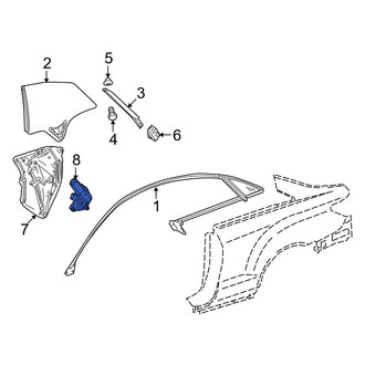Mercedes-Benz OE - Rear Left Window Motor