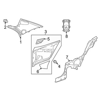 Mercedes-Benz OE - Quarter Panel - Interior Trim (Coupe)
