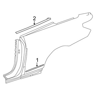 Mercedes-Benz OE - Quarter Panel - Exterior Trim (Convertible)