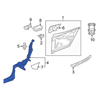 Mercedes-Benz OE - Rear Left Lower Interior Quarter Panel Trim Panel