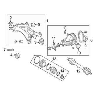 Mercedes-Benz OE - Rear Suspension - Axle & Differential (Convertible / Coupe)