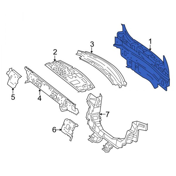 Mercedes-Benz OE 2126400300 - Rear Rear Body Panel