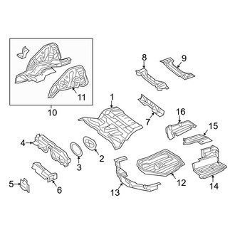 Mercedes-Benz OE - Rear Body & Floor - Floor & Rails (Coupe)