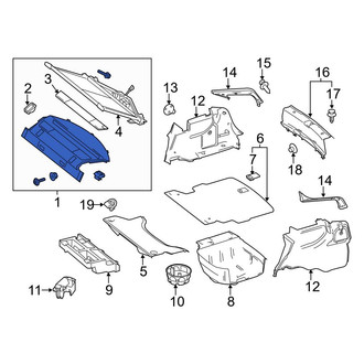 Mercedes-Benz OE - Rear Package Tray Trim
