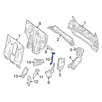 Mercedes-Benz OE - Left Partition Panel Bracket
