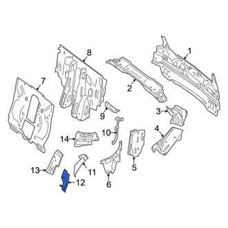 Mercedes-Benz OE - Left Rear Body Panel Bracket