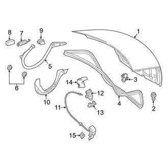 Mercedes-Benz OE - Trunk Lid - Lid & Components (Coupe)