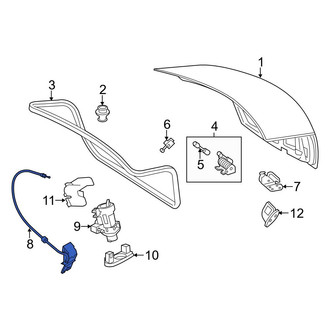 Mercedes-Benz OE - Rear Deck Lid Latch