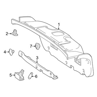 Mercedes-Benz OE - Trunk Lid - Interior Trim (Convertible)