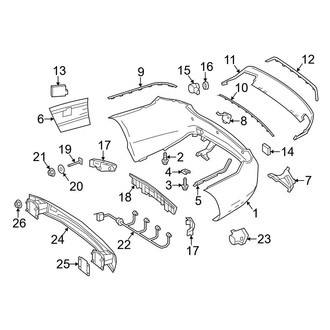 Mercedes-Benz OE - Rear Bumper - Bumper & Components (Convertible / Coupe)