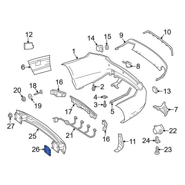 Bumper Impact Bar Gasket