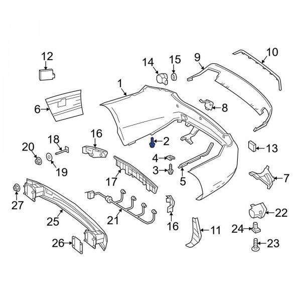 Bumper Cover Screw