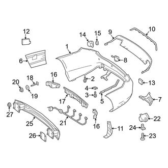 Mercedes-Benz OE - Rear Bumper - Bumper & Components (Convertible / Coupe)