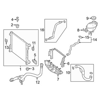 Mercedes-Benz OE - Cooling - Radiator & Components (Convertible / Coupe)