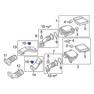 Mercedes-Benz OE - Front Engine Air Intake Hose Grommet