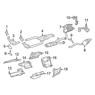 Mercedes-Benz OE - Exhaust System - Exhaust Components (Convertible / Coupe)