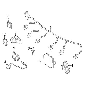 Mercedes-Benz OE - Front Bumper & Grille - Electrical Components (W/O Amg Line, Package), (Convertible / Coupe)