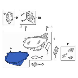Mercedes-Benz OE - Front Left Headlight Seal