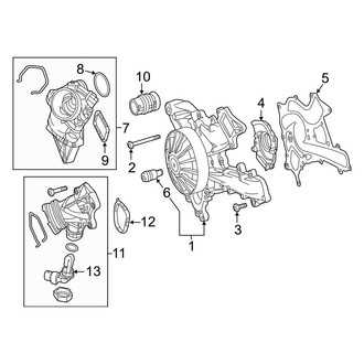 Mercedes-Benz OE - Cooling - Water Pump (Convertible / Coupe)