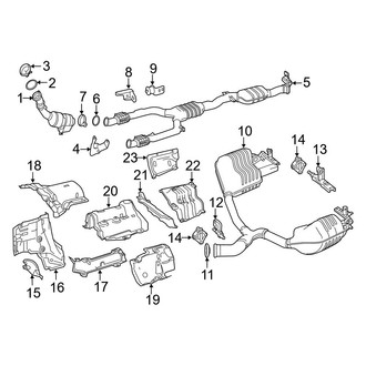 Mercedes-Benz OE - Exhaust System - Exhaust Components (Convertible / Coupe)
