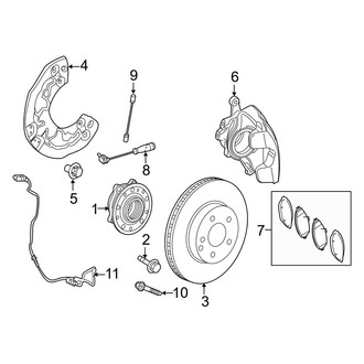 Mercedes-Benz OE - Front Suspension - Brake Components (4Matic Convertible / Coupe)
