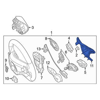 Mercedes-Benz OE - Front Left Upper Steering Wheel Trim
