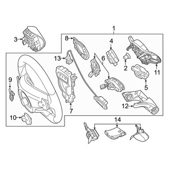 Mercedes-Benz OE - Steering Wheel & Trim (AMG Performance Wheel), (Convertible / Coupe)