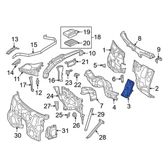 Mercedes-Benz OE - Dashboard Panel Bracket
