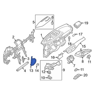 Mercedes-Benz OE - Left Instrument Panel Side Cover