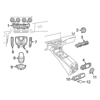 Mercedes-Benz OE - Console (Electrical Components), (Convertible / Coupe)