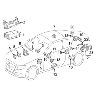 Mercedes-Benz OE - Console - Sound System